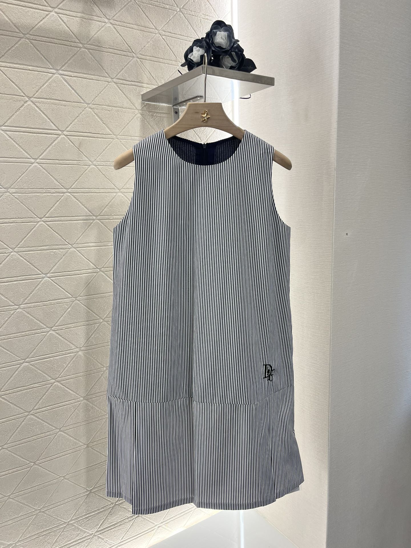 25SS Striped vest skirt