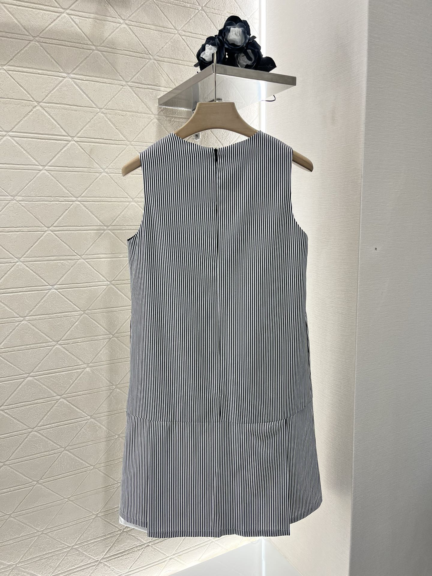 25SS Striped vest skirt