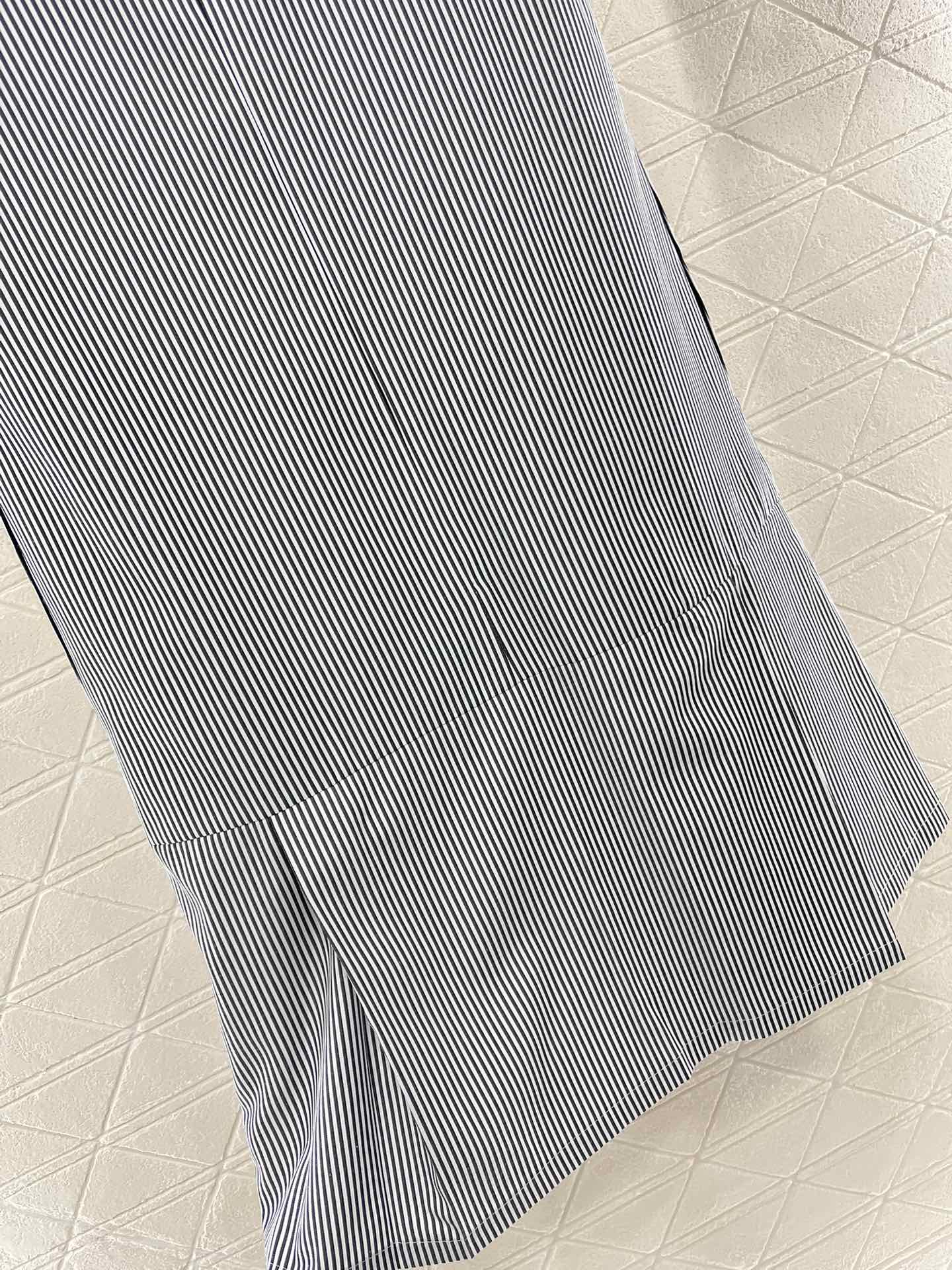 25SS Striped vest skirt