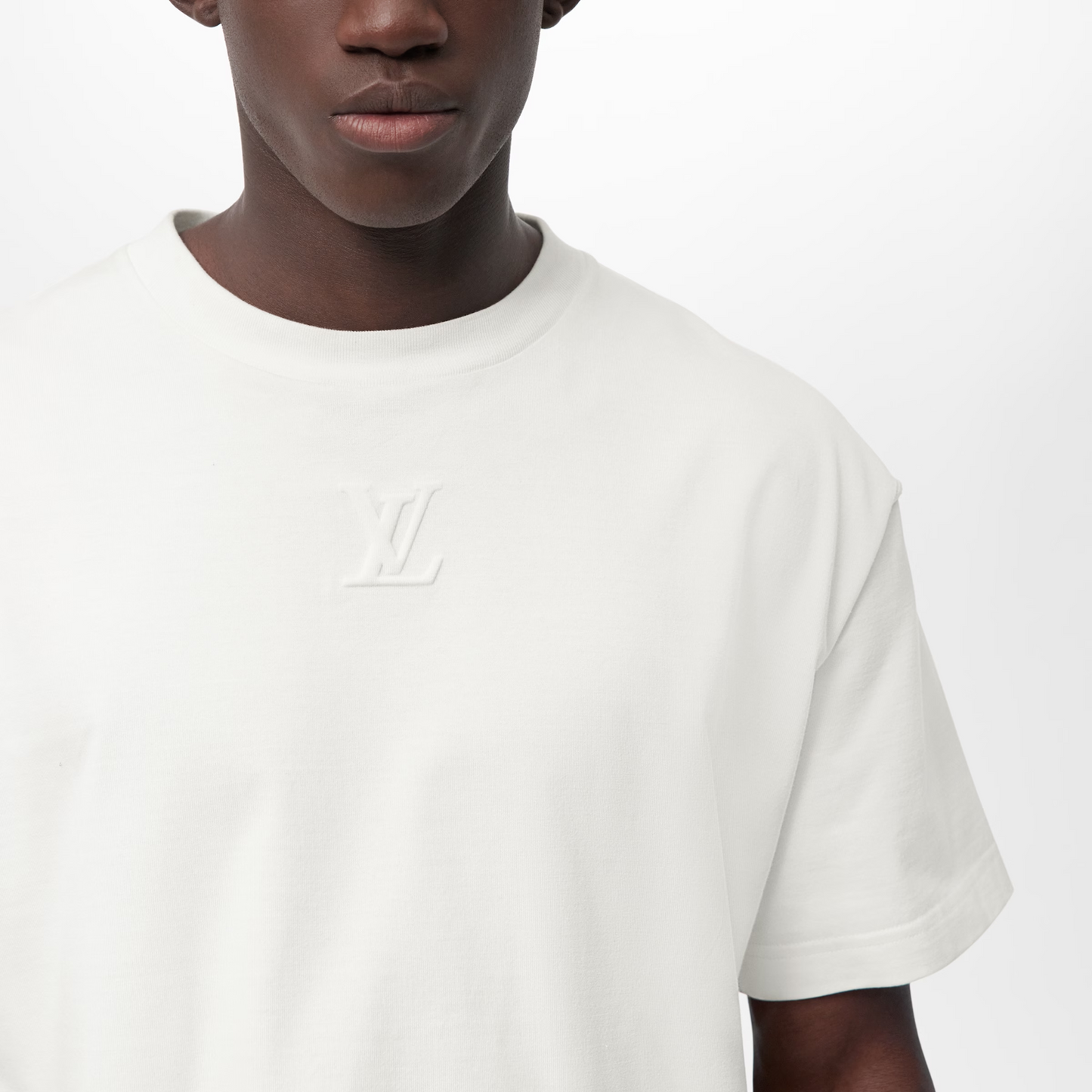 Embossed Cotton T-Shirt