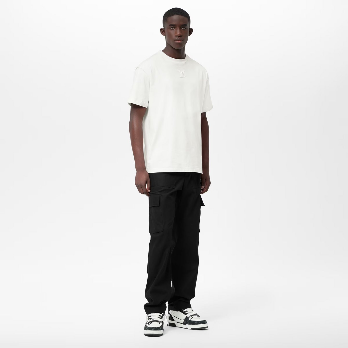 Embossed Cotton T-Shirt