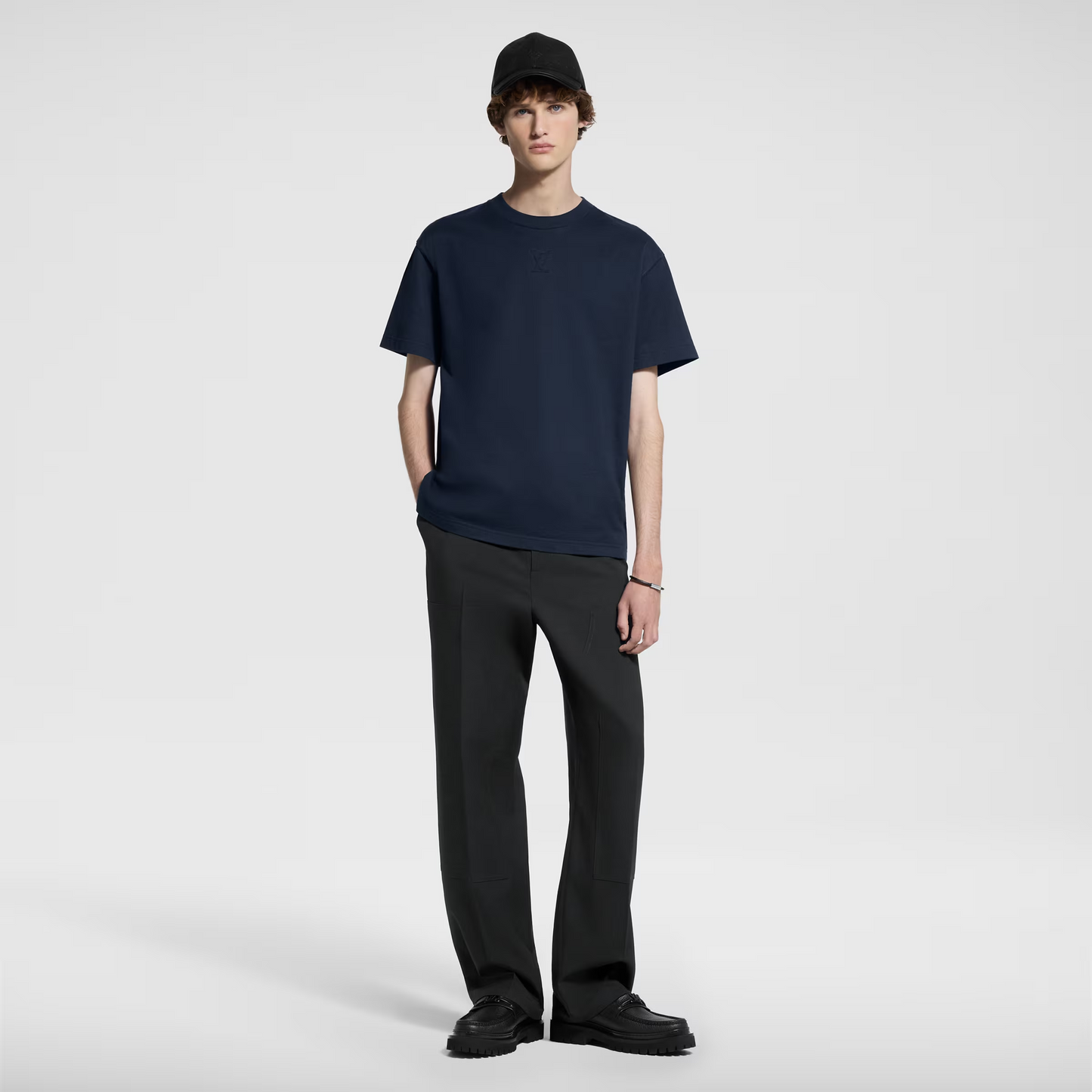 Embossed Cotton T-Shirt