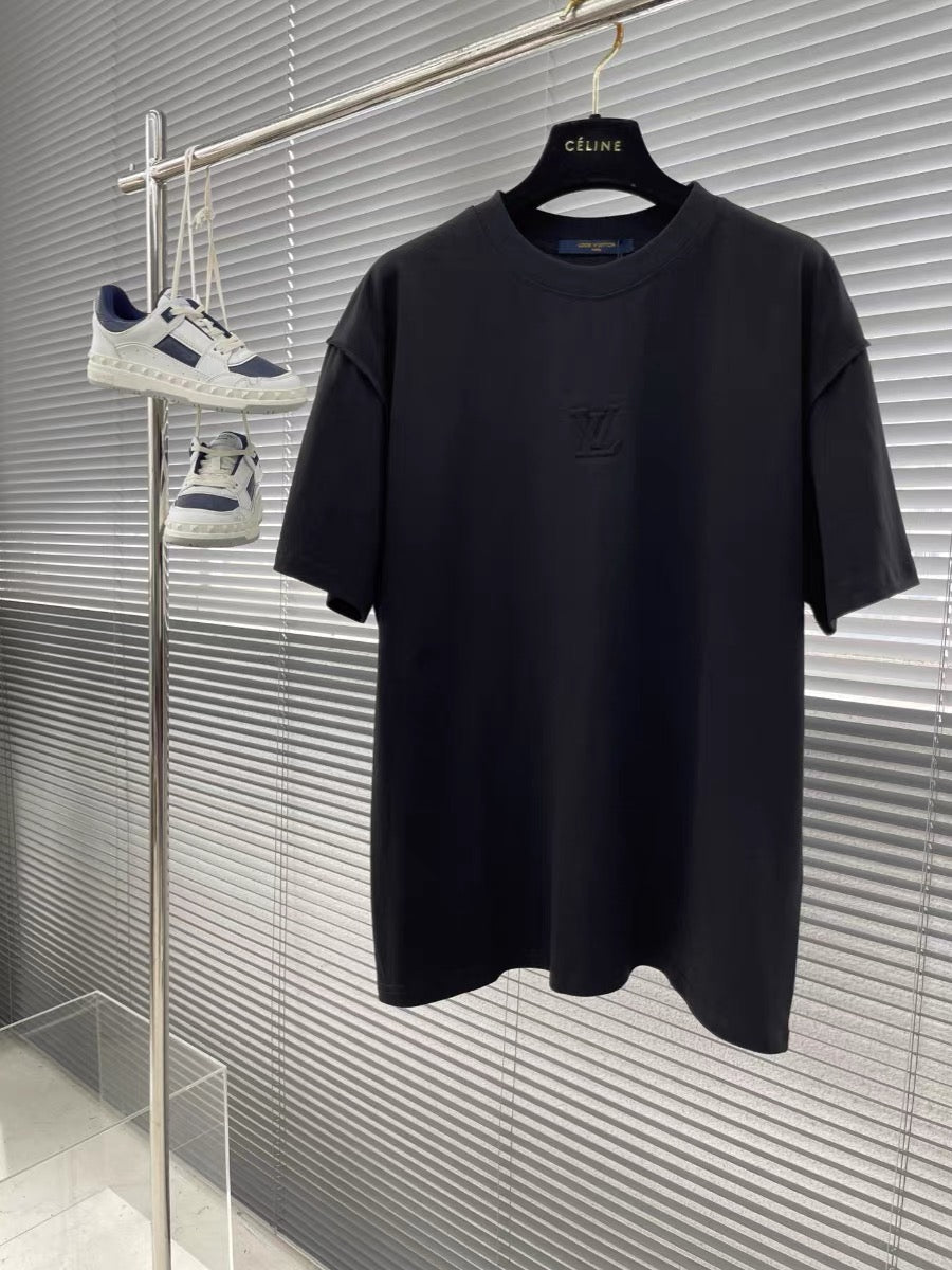 Embossed Cotton T-Shirt