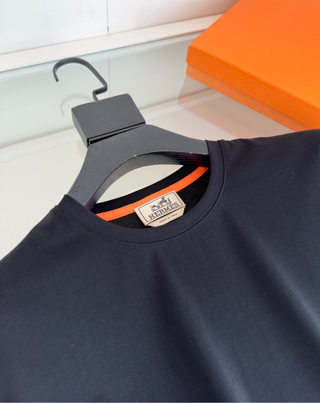 25SS Horseshoe button embroidered round neck short-sleeved T-shirt
