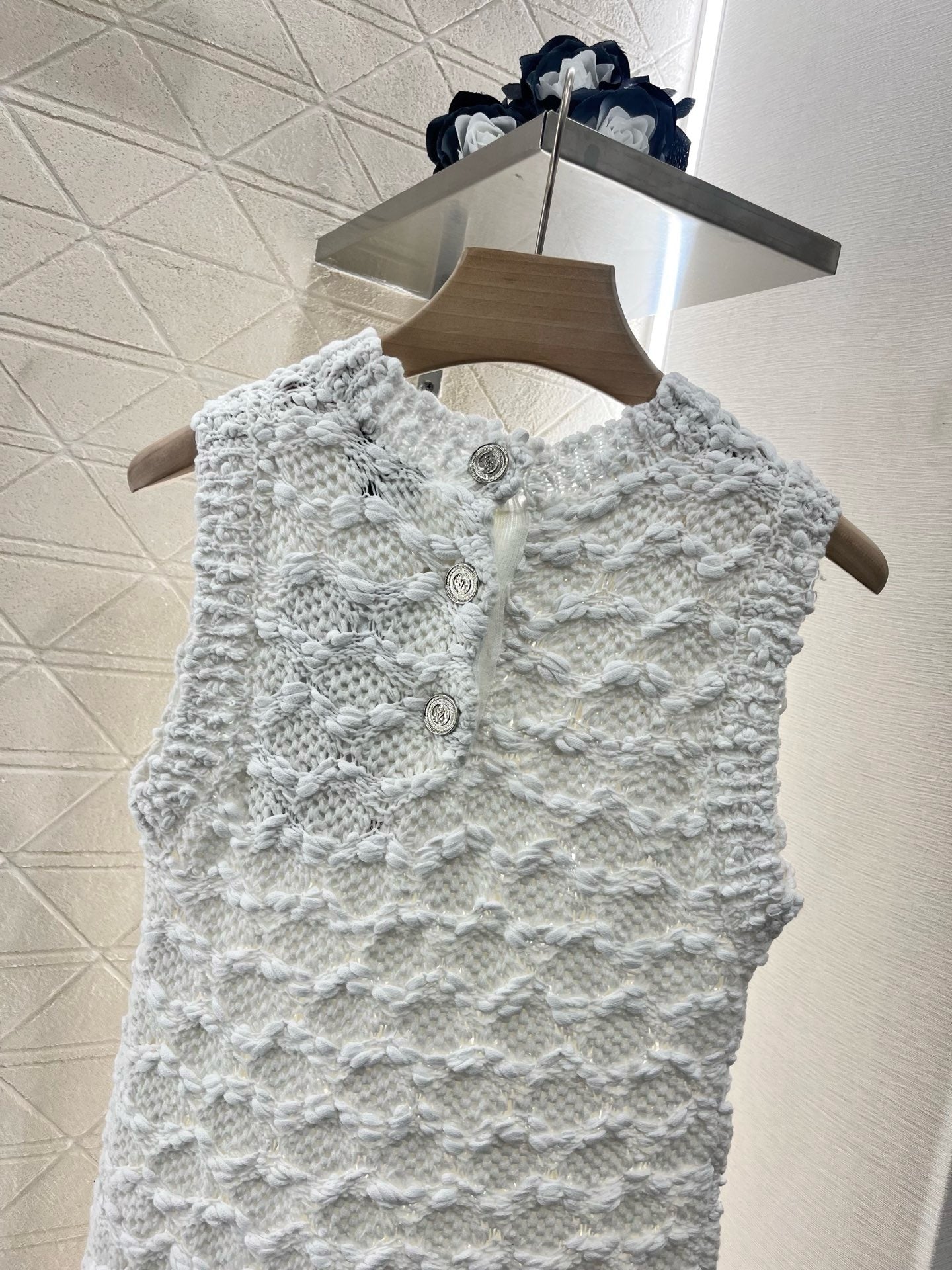 25SS New Arrival 2025ss Knitted Vest Dress