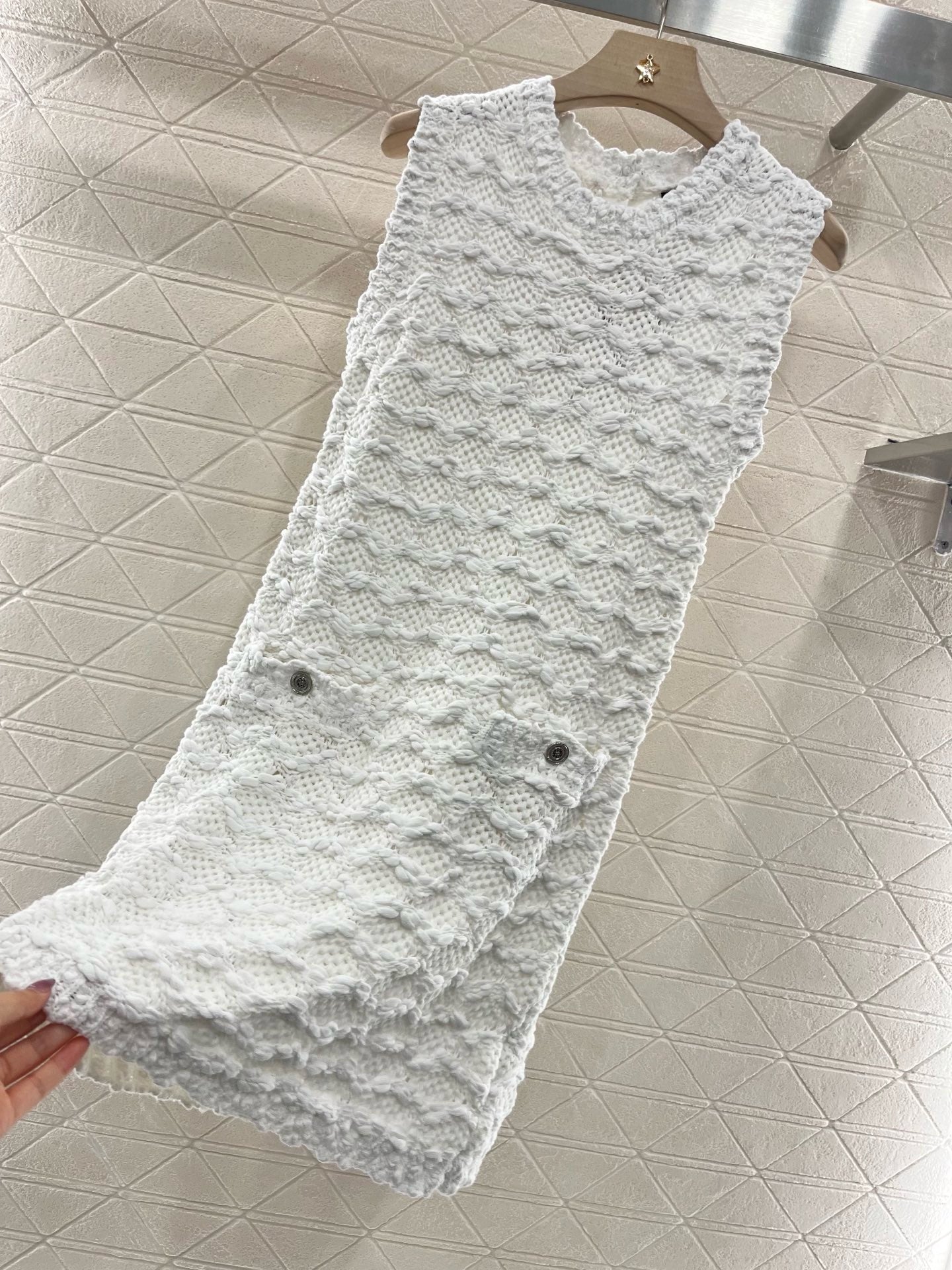 25SS New Arrival 2025ss Knitted Vest Dress