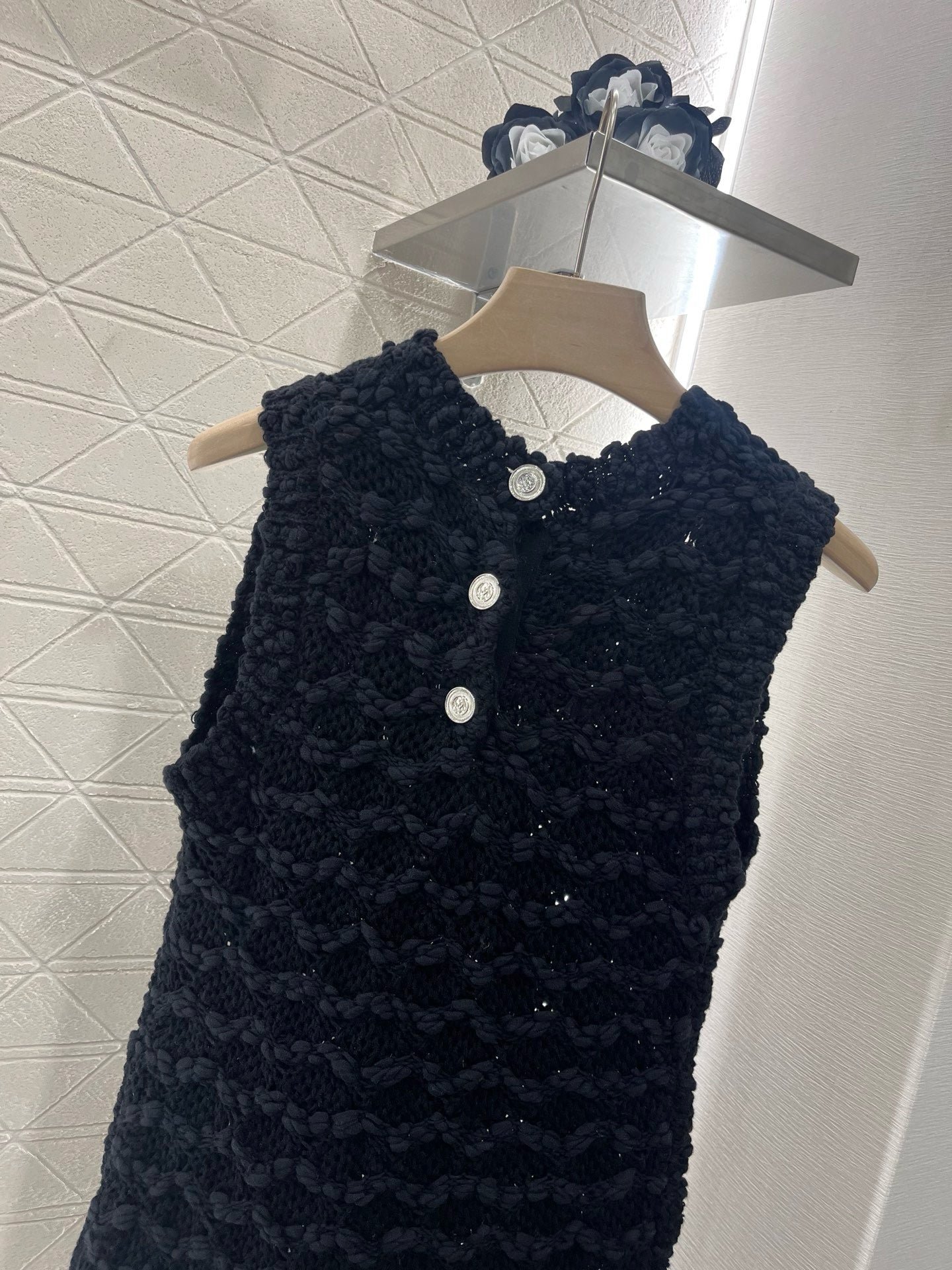 25SS New Arrival 2025ss Knitted Vest Dress