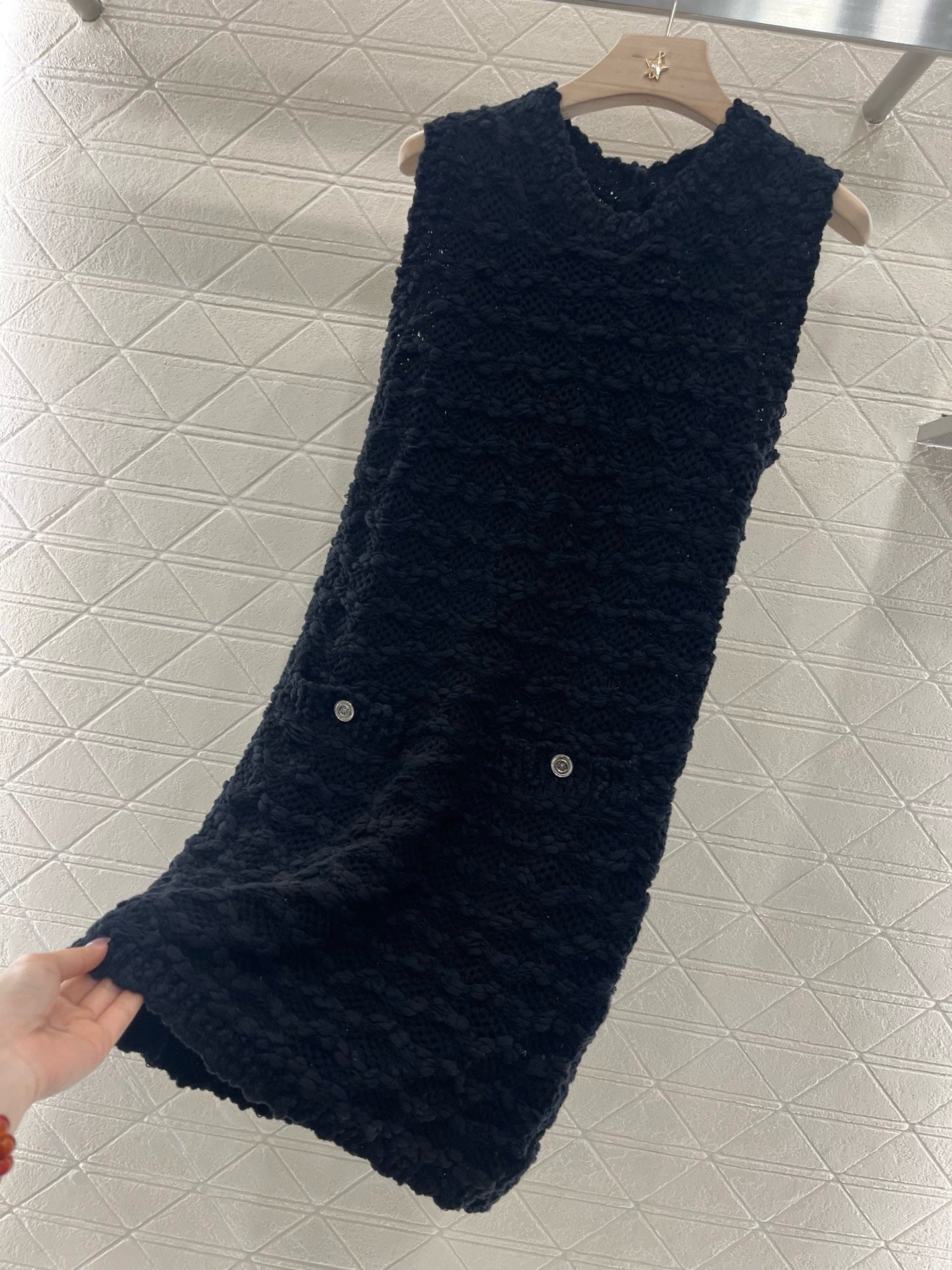 25SS New Arrival 2025ss Knitted Vest Dress