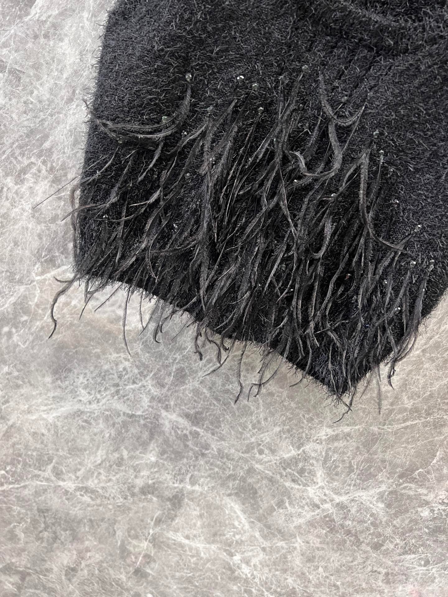 watercolor white feathers stitched backbone