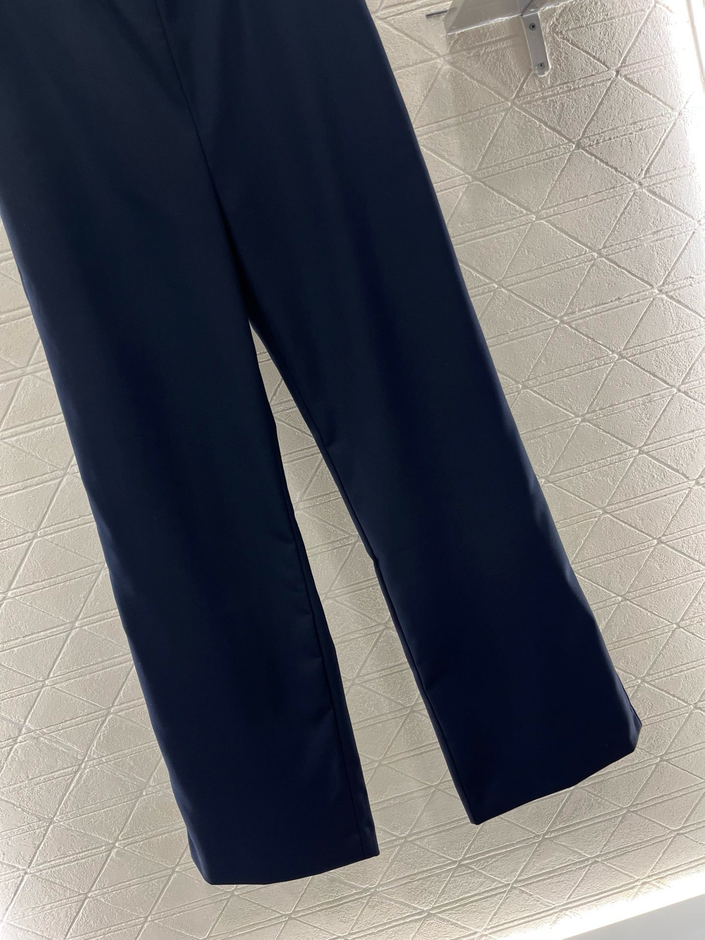 25SS New Arrival Plaid Stitching Suit Straight Trousers