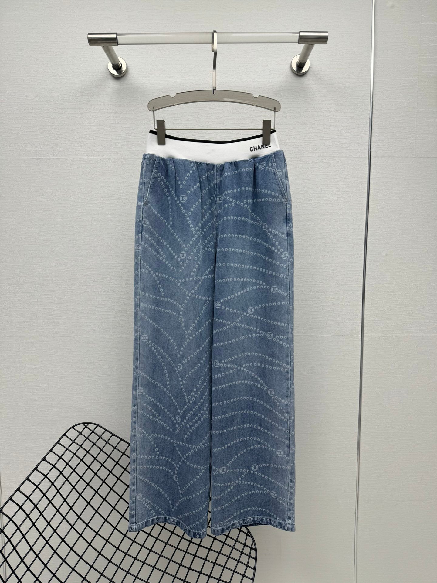 25SS Tencel denim straight leg pants