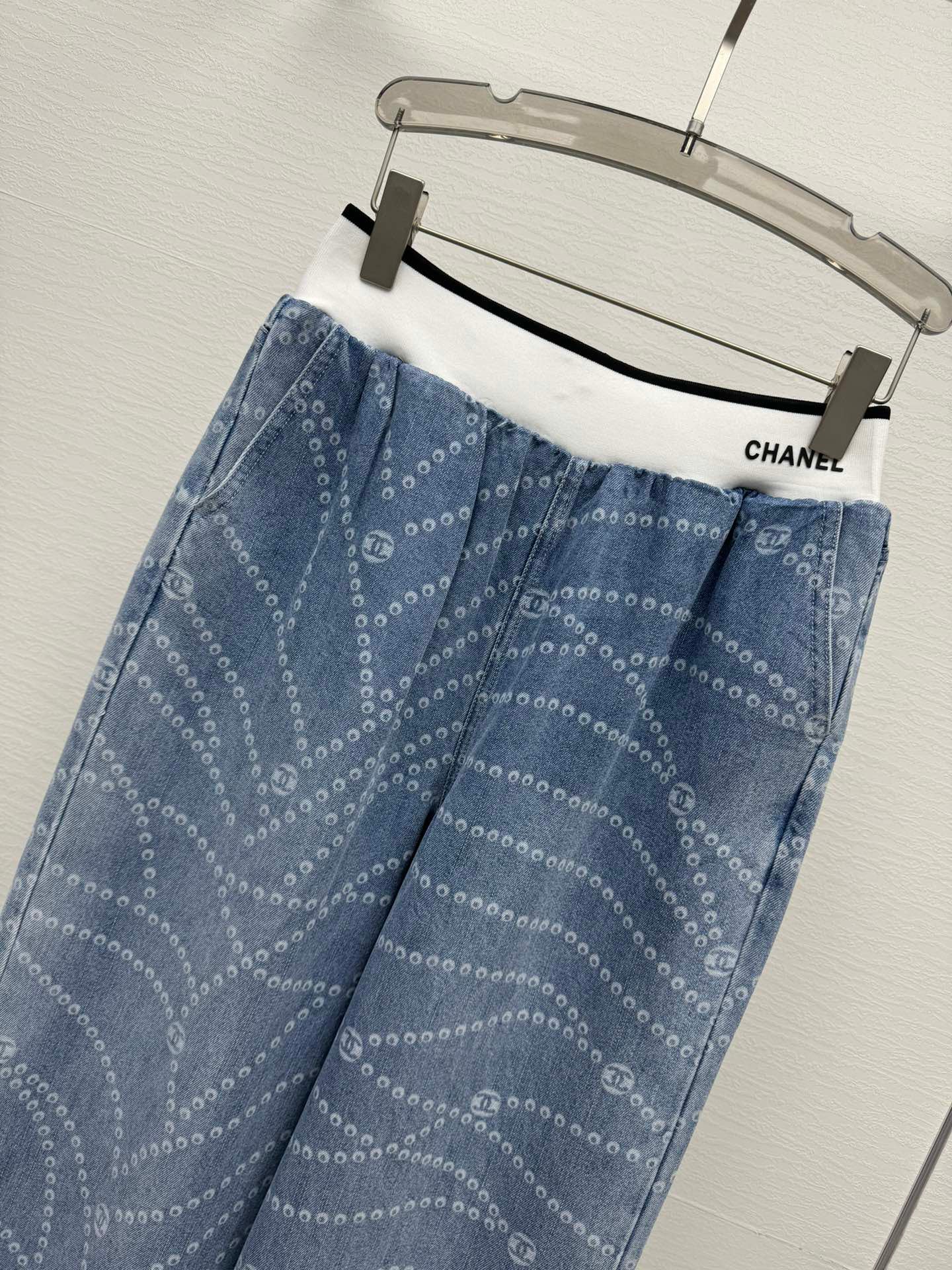 25SS Tencel denim straight leg pants