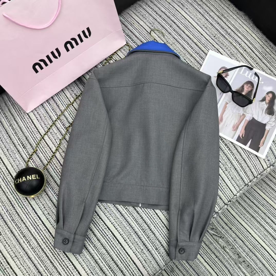 25 Early Spring Double Collar Lapel Jacket
