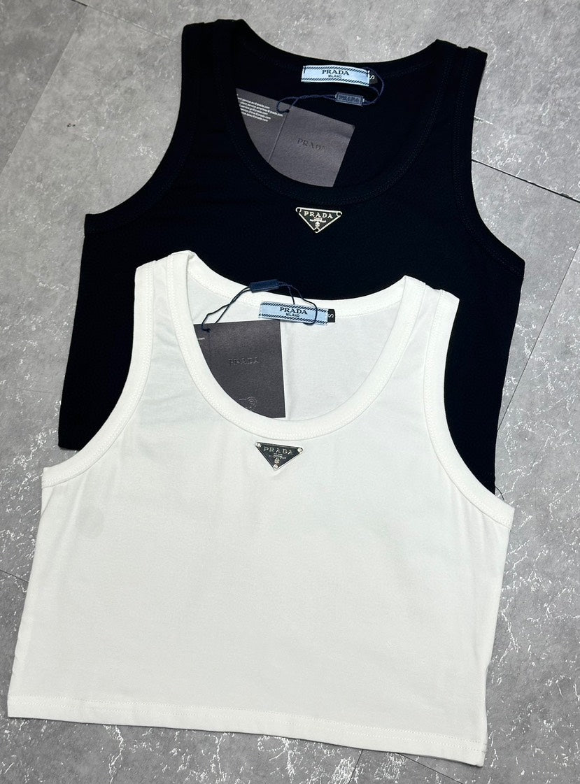 25 ss Triangular round neck versatile vest