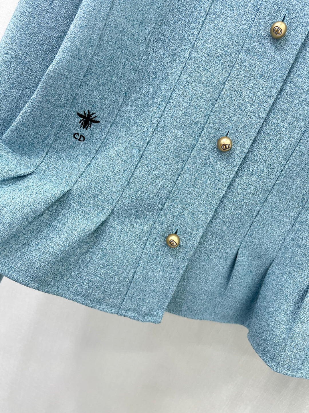 25ss Stand up collar, buckle, lotus leaf hem jacket