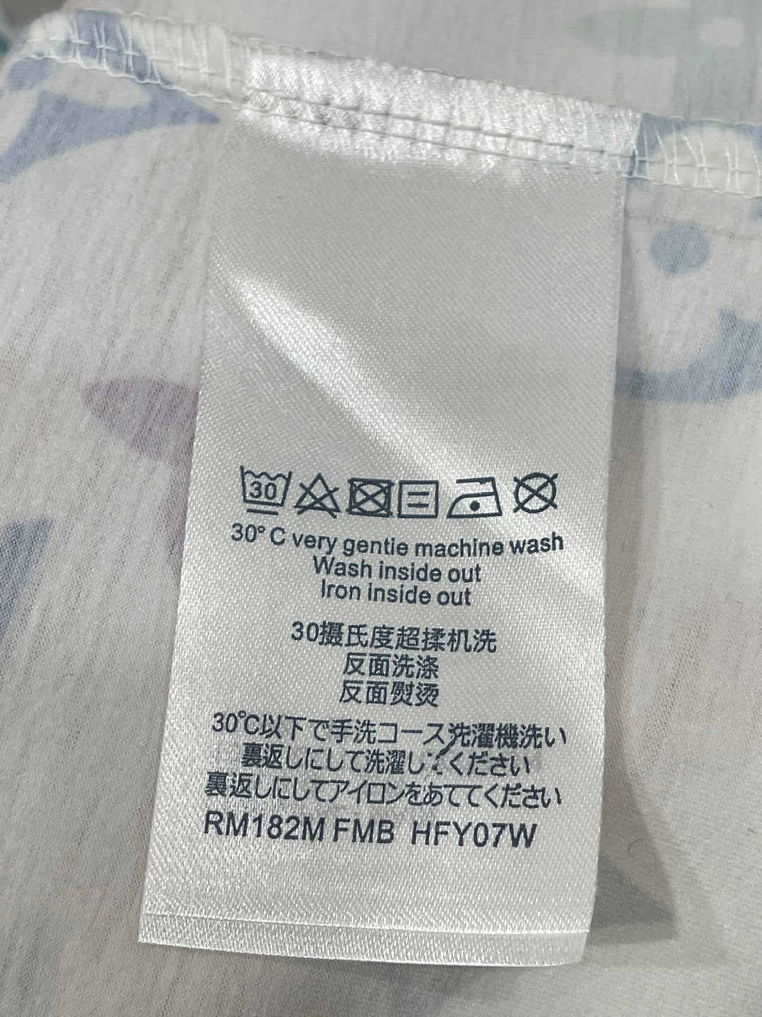 L 25 Colorful letter print chain round neck short sleeve T-shirt