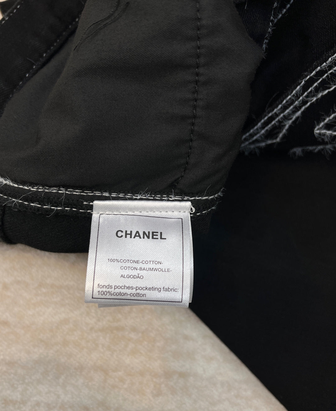 Ski series thick line straight leg jeans