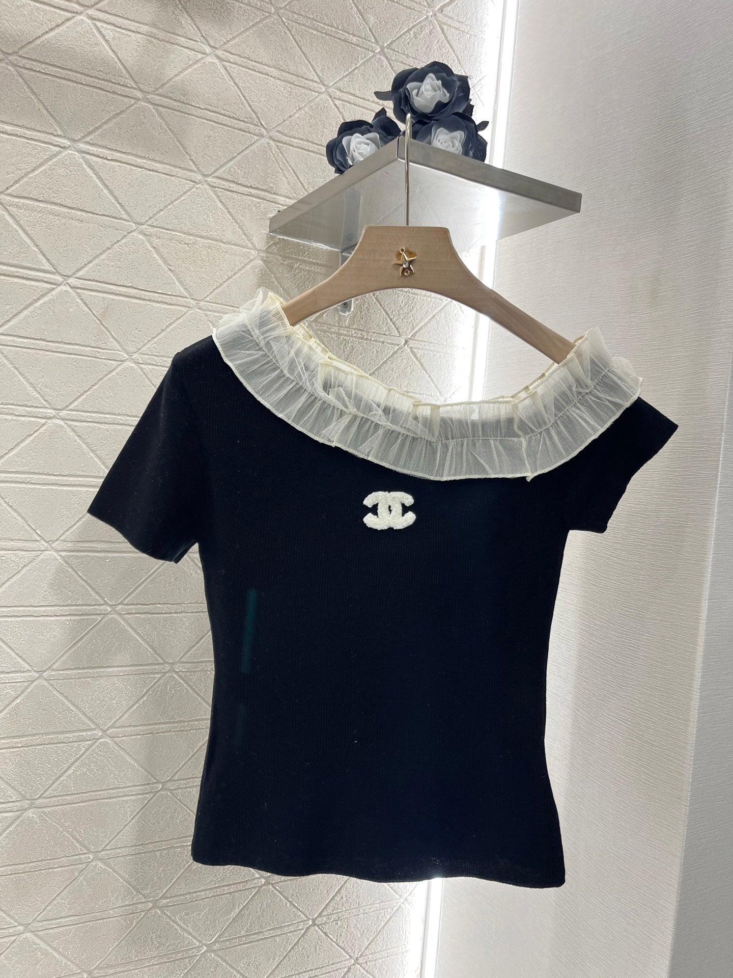 2025 New 3D Fungus Knitted Short Sleeve Top