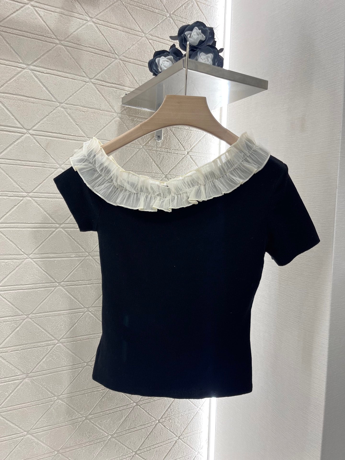 2025 New 3D Fungus Knitted Short Sleeve Top