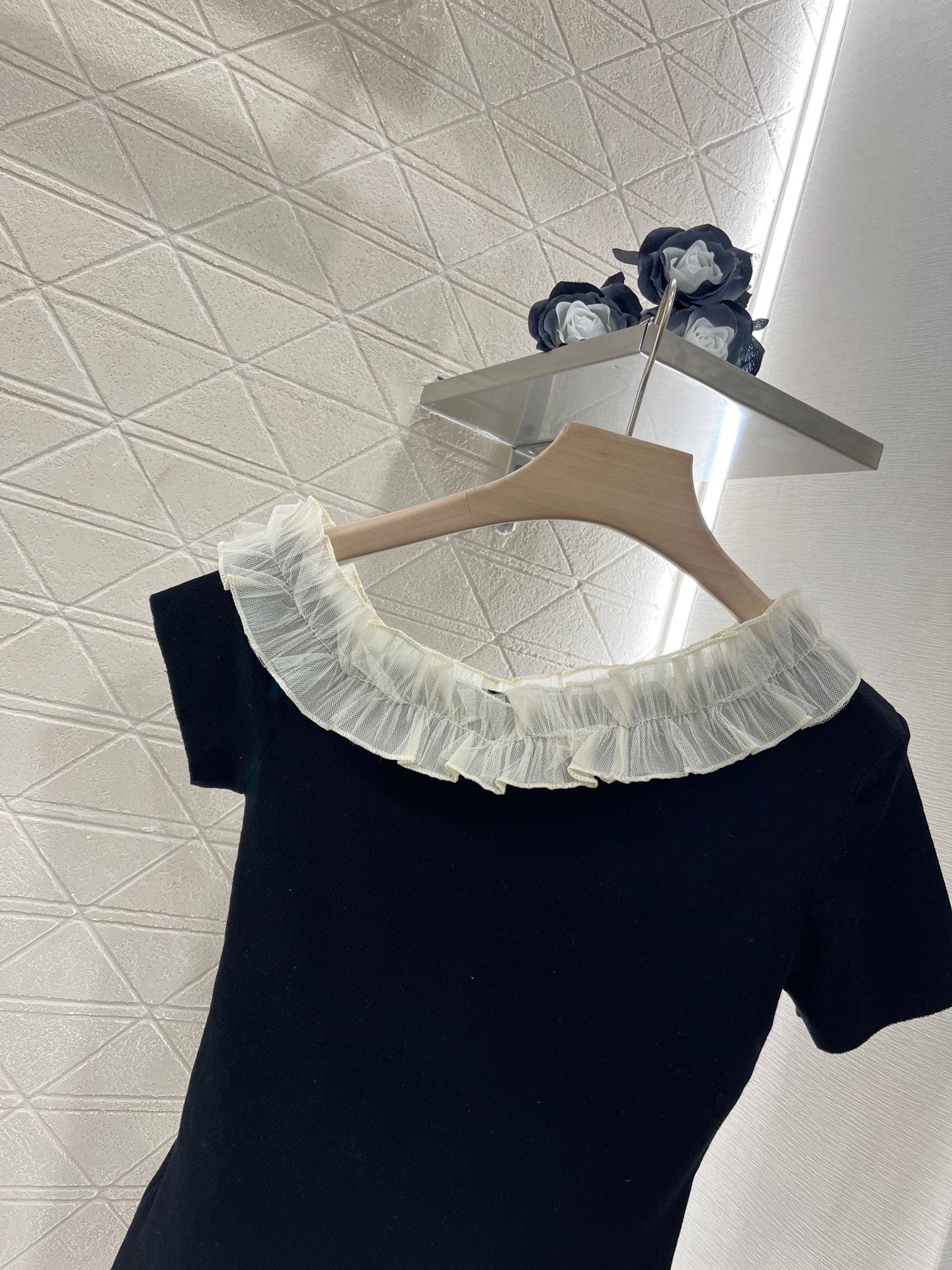 2025 New 3D Fungus Knitted Short Sleeve Top