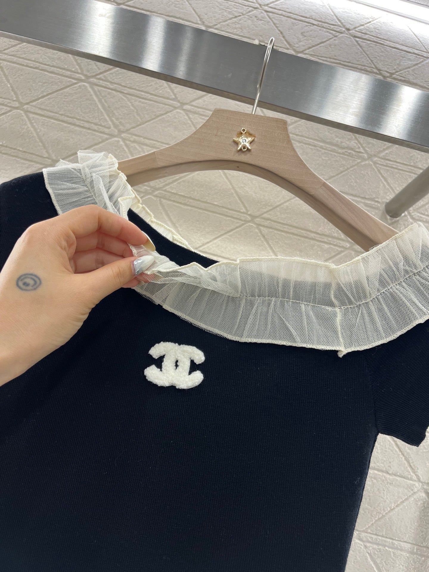 2025 New 3D Fungus Knitted Short Sleeve Top