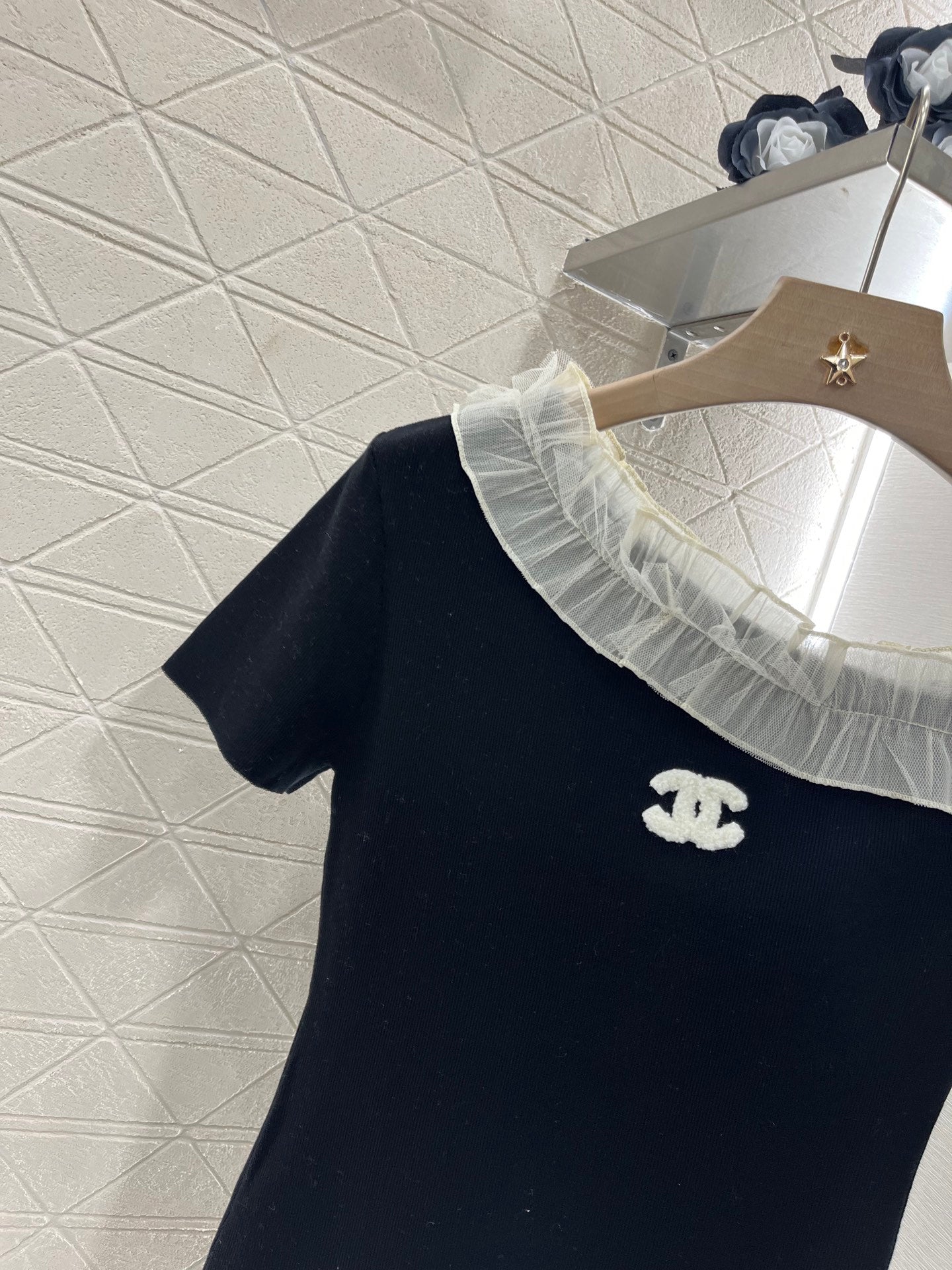2025 New 3D Fungus Knitted Short Sleeve Top