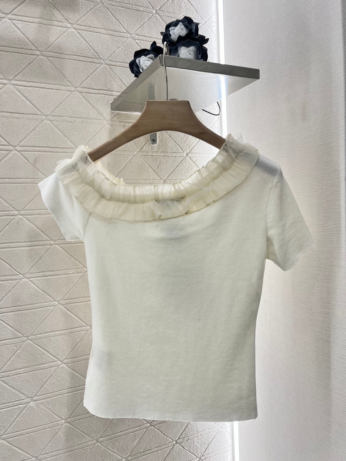 2025 New 3D Fungus Knitted Short Sleeve Top
