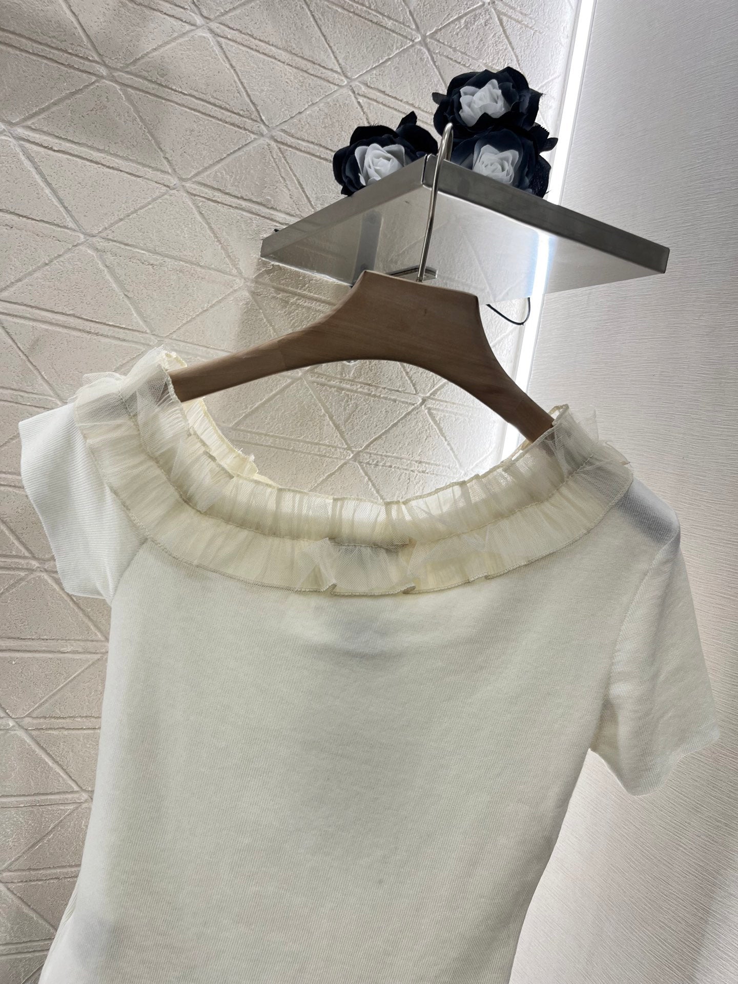 2025 New 3D Fungus Knitted Short Sleeve Top