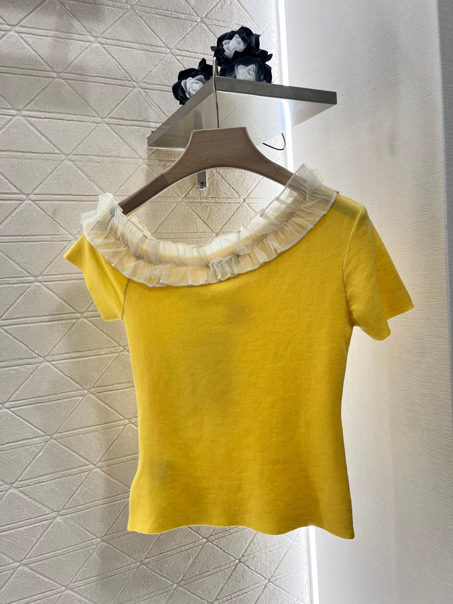 2025 New 3D Fungus Knitted Short Sleeve Top