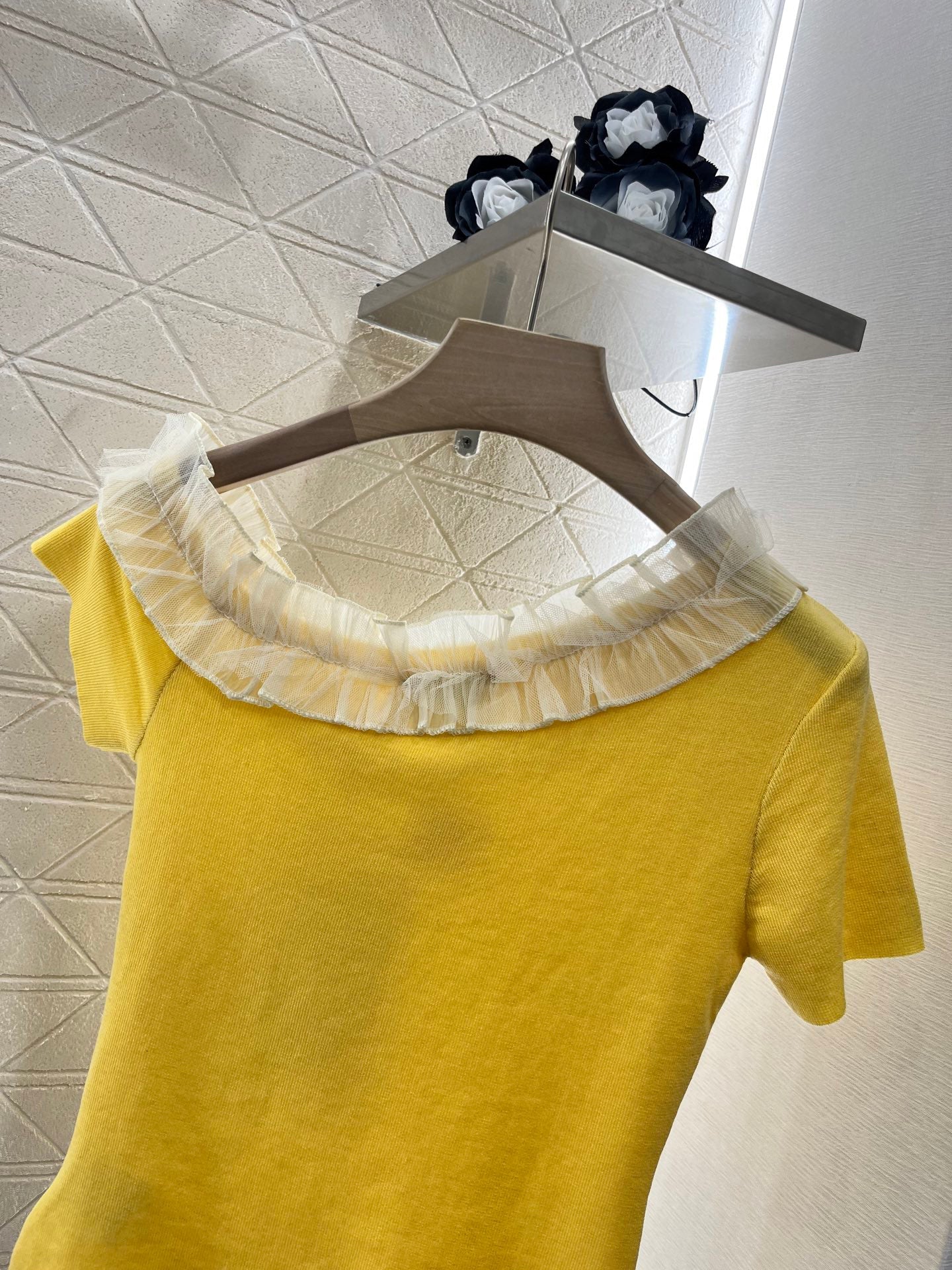 2025 New 3D Fungus Knitted Short Sleeve Top