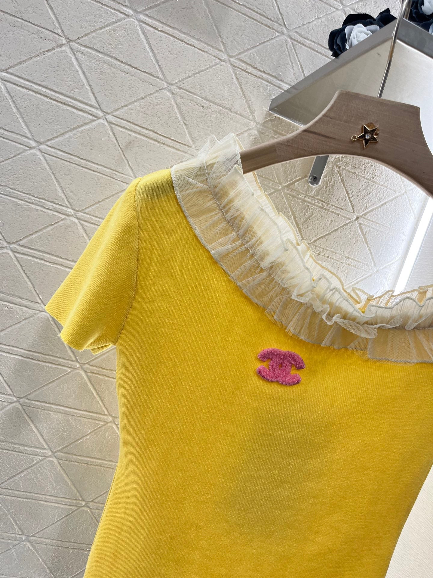 2025 New 3D Fungus Knitted Short Sleeve Top