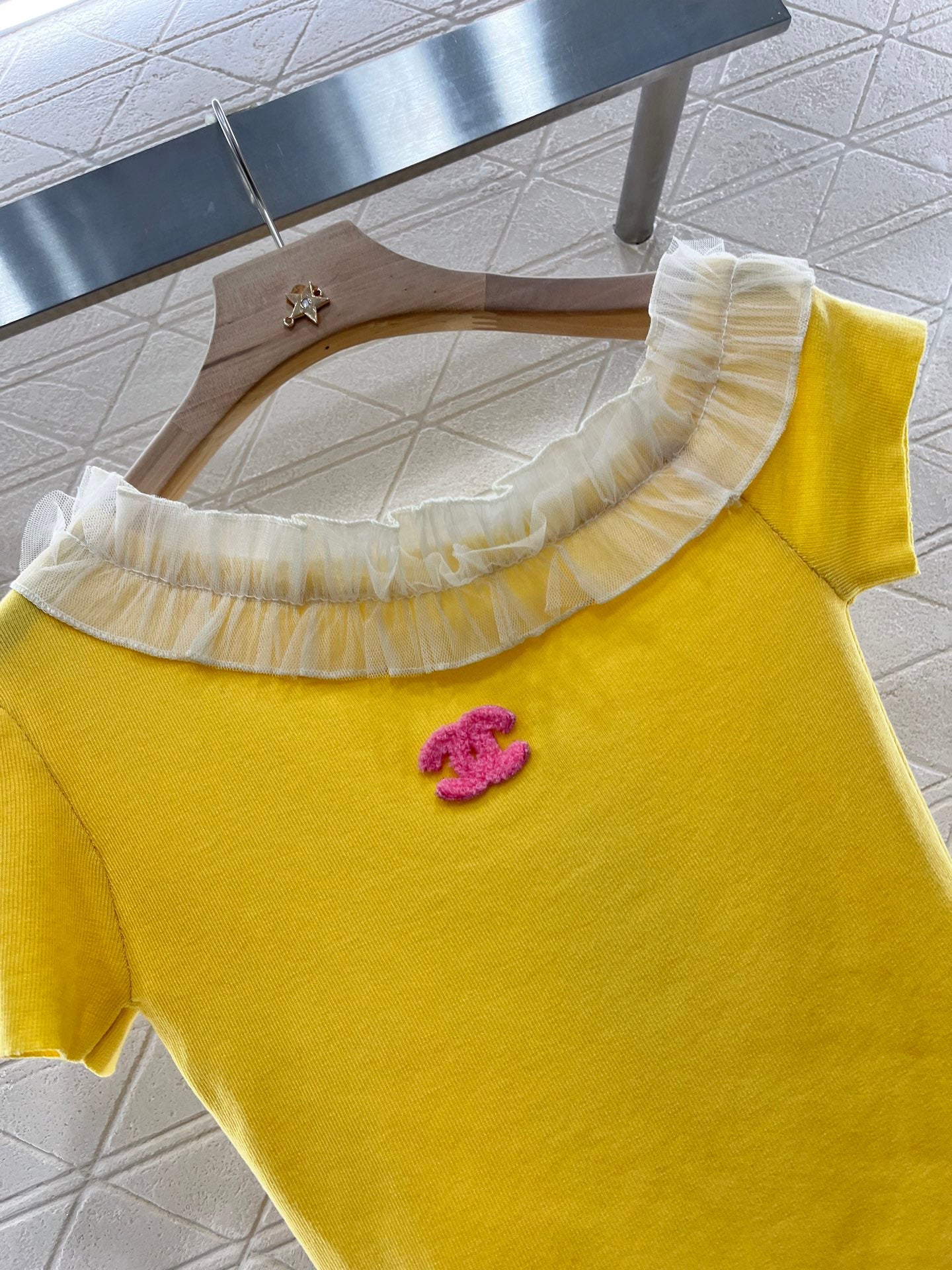 2025 New 3D Fungus Knitted Short Sleeve Top