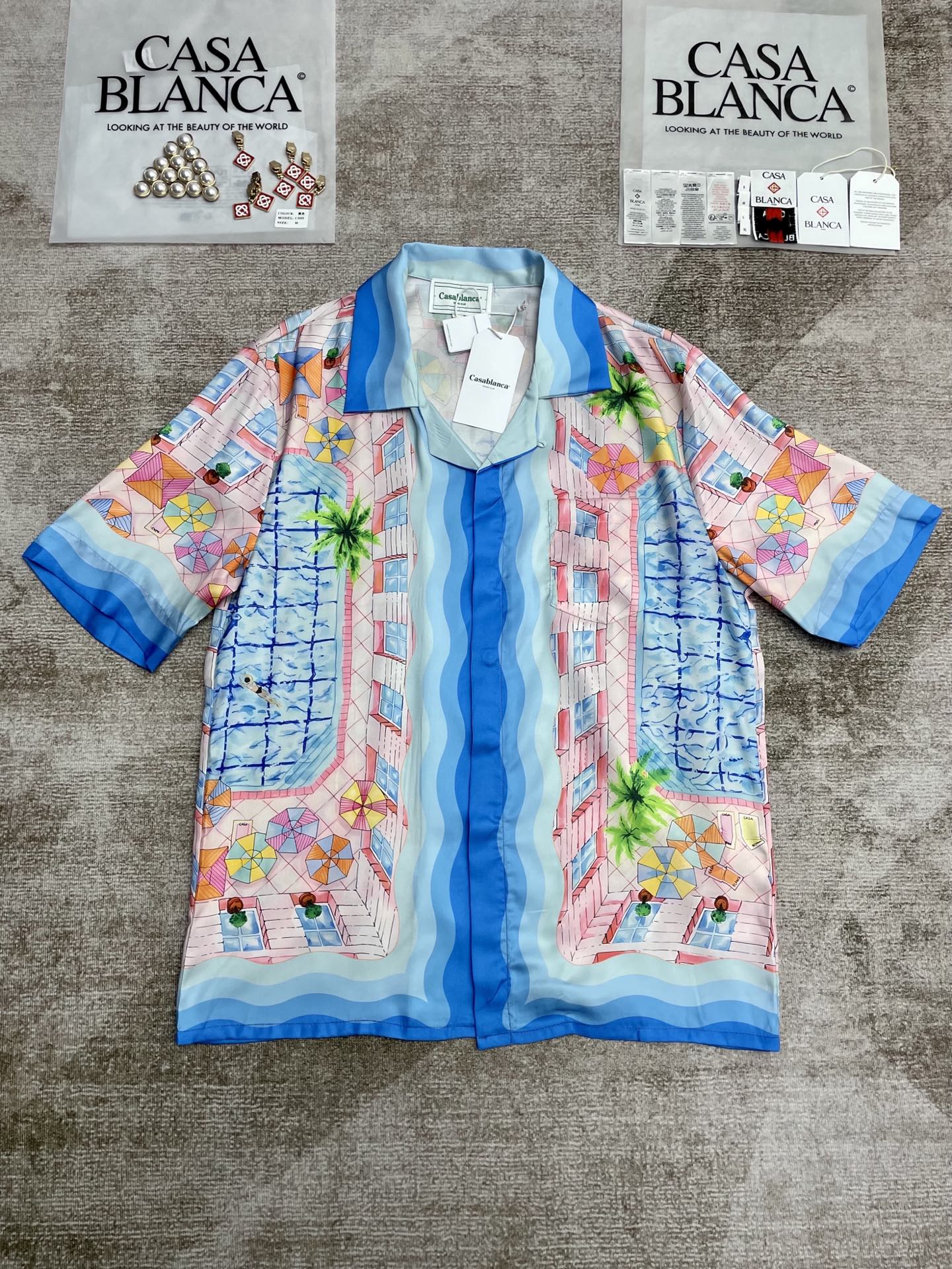 25 new silk short-sleeved shirt