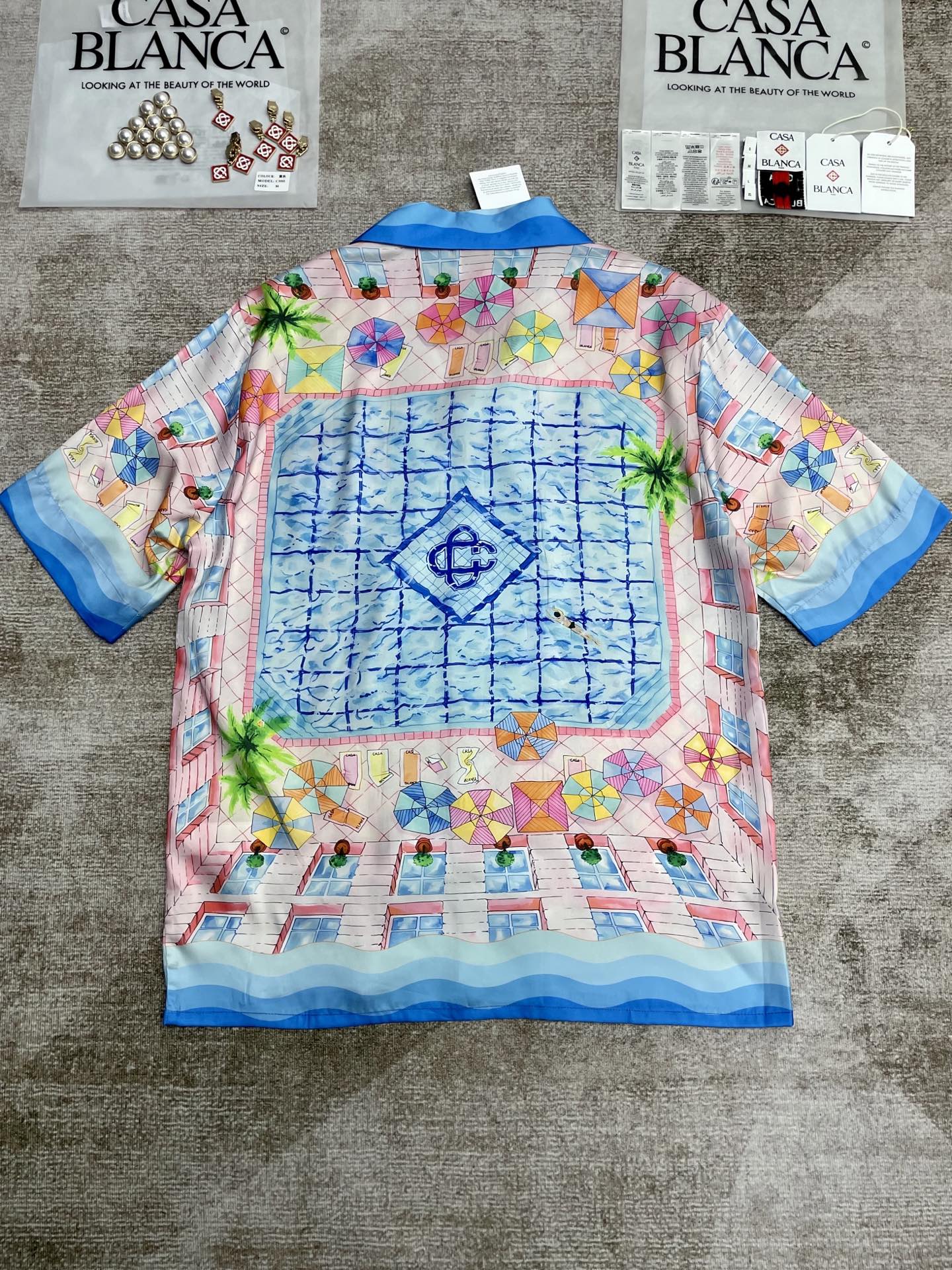 25 new silk short-sleeved shirt