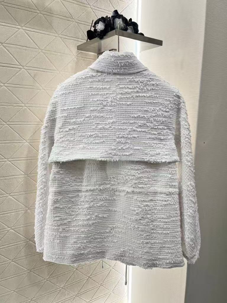 25 Knitted dress collar jacket