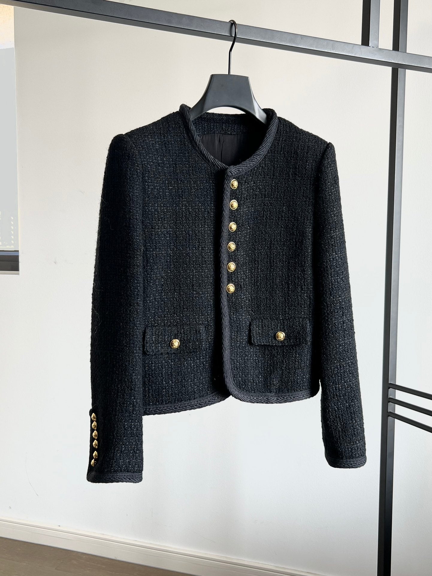 25 New Edition Six-button Tweed Wool Jacket