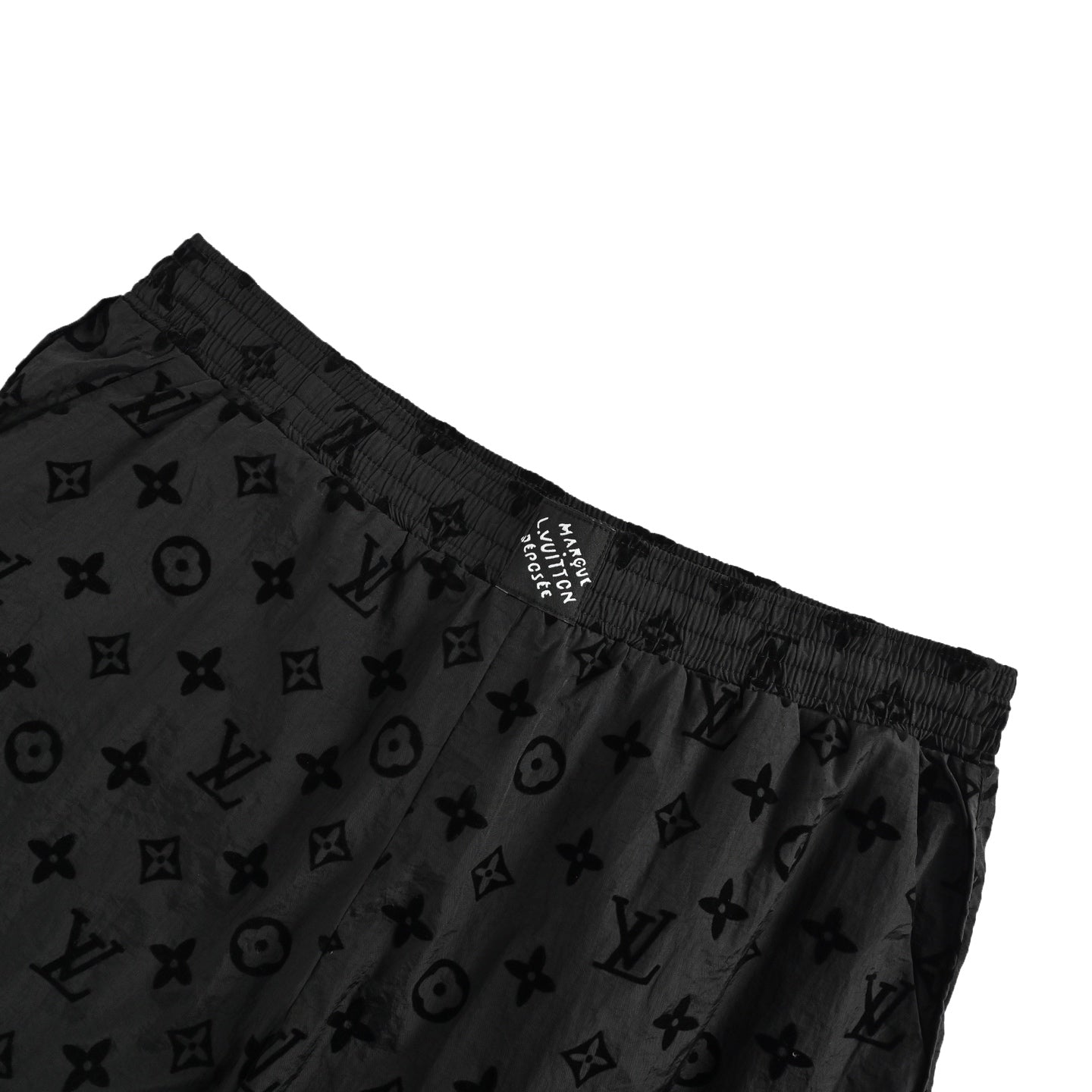 25ss full printed floral flocking beach shorts