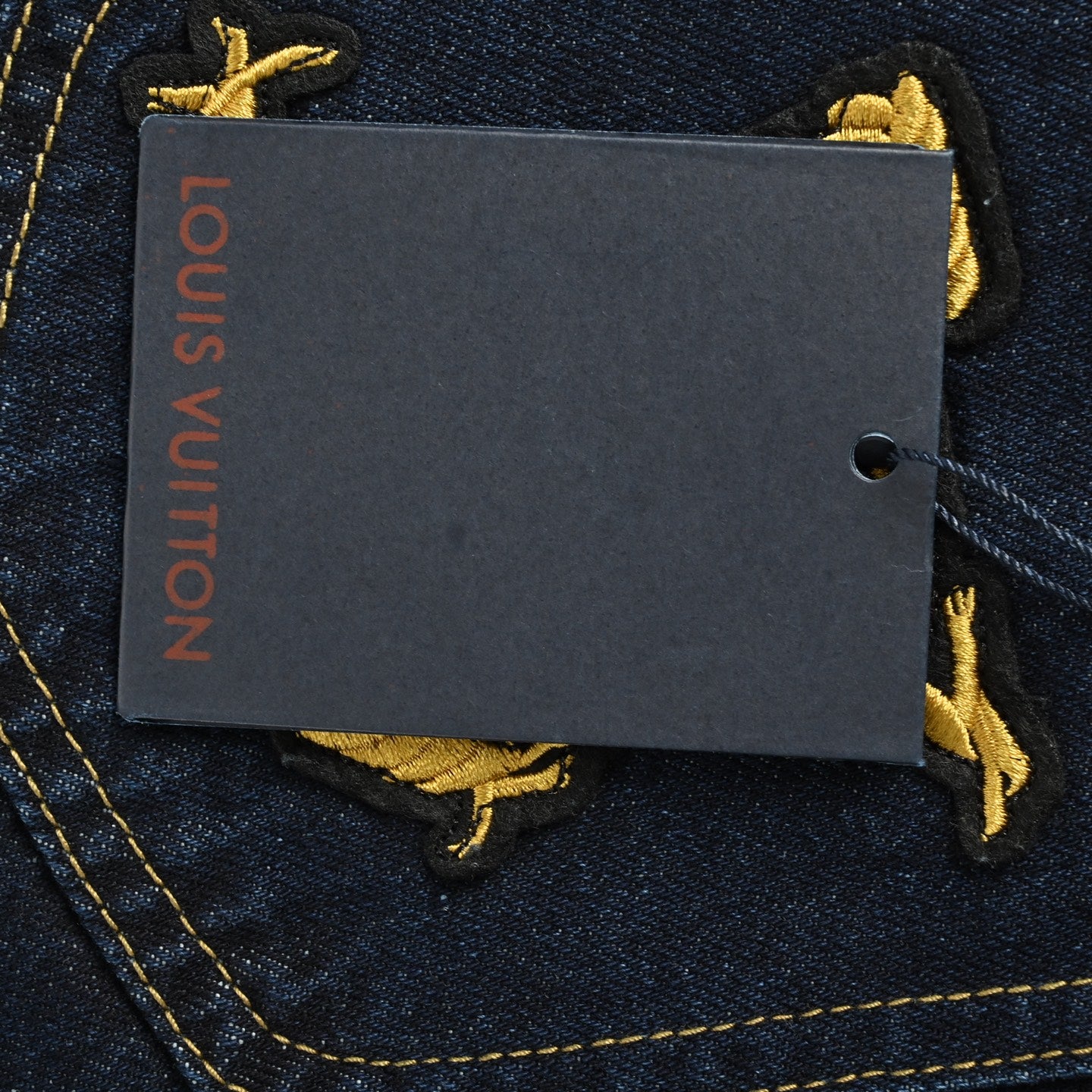 25ss rope signature letter embroidered denim shorts