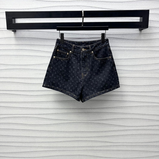 25 jacquard denim shorts
