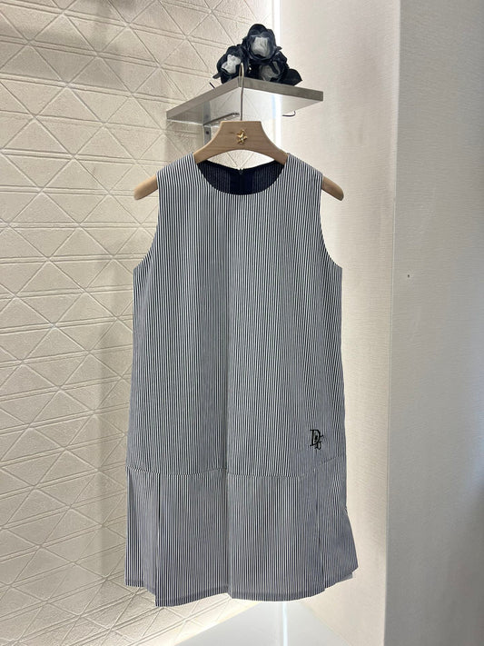 25SS Striped vest skirt