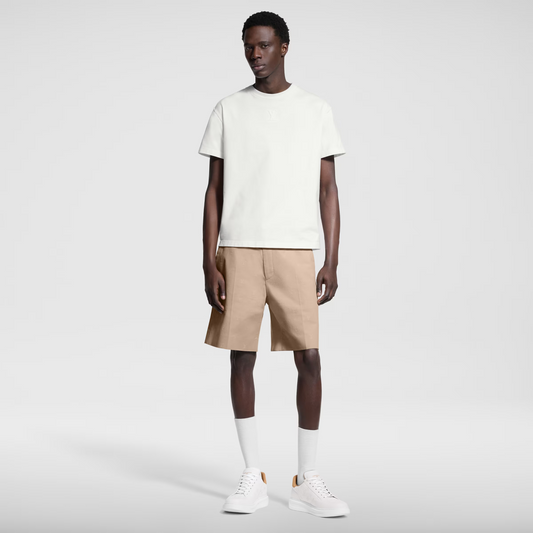 Embossed  Cotton T-Shirt