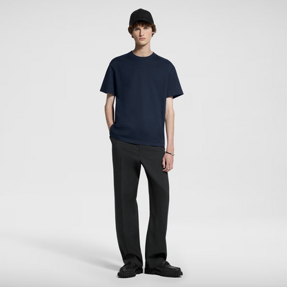 Embossed  Cotton T-Shirt