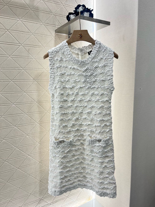 25SS New Arrival 2025ss Knitted Vest Dress
