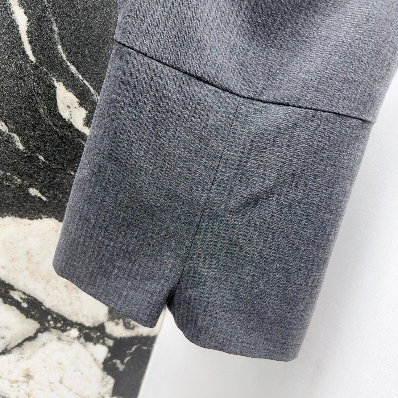 25 Spring and Summer New Twill High-grade Gray Jumpsuit