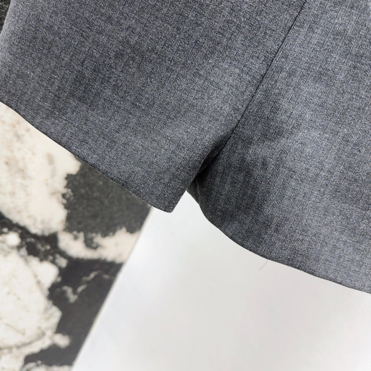 25 Spring and Summer New Twill High-grade Gray Jumpsuit