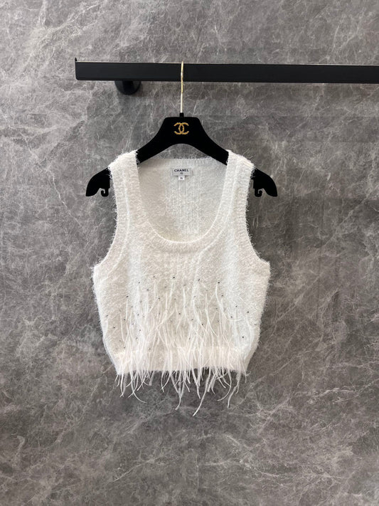 watercolor white feathers stitched backbone