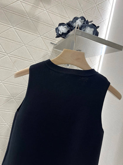 25SS New Arrival Zipper Knit Vest