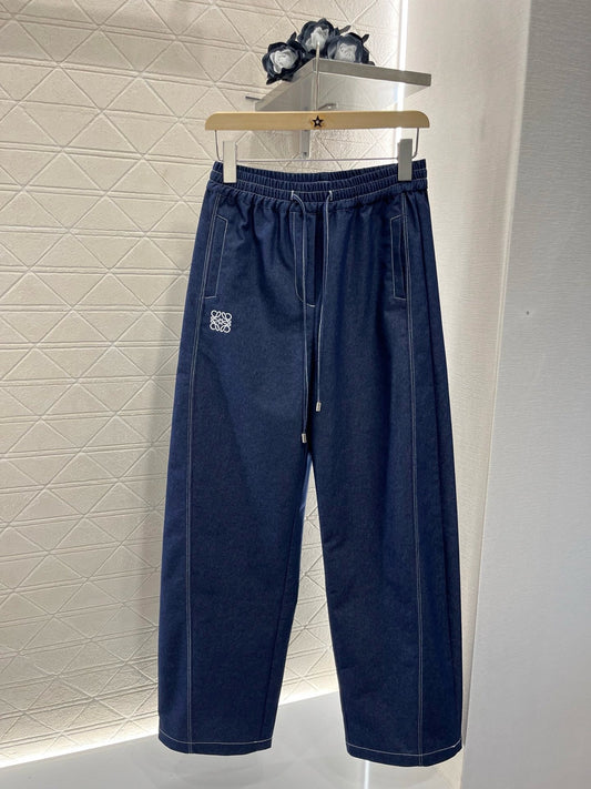 25SS New Arrivals High-Rise Drawstring Wide-Leg Pants