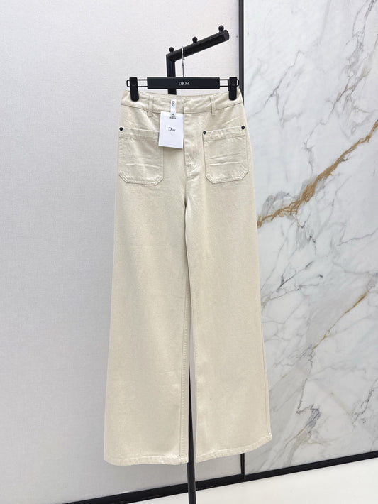 25 Spring and Summer Latest High Rise Double Pocket Straight Jeans