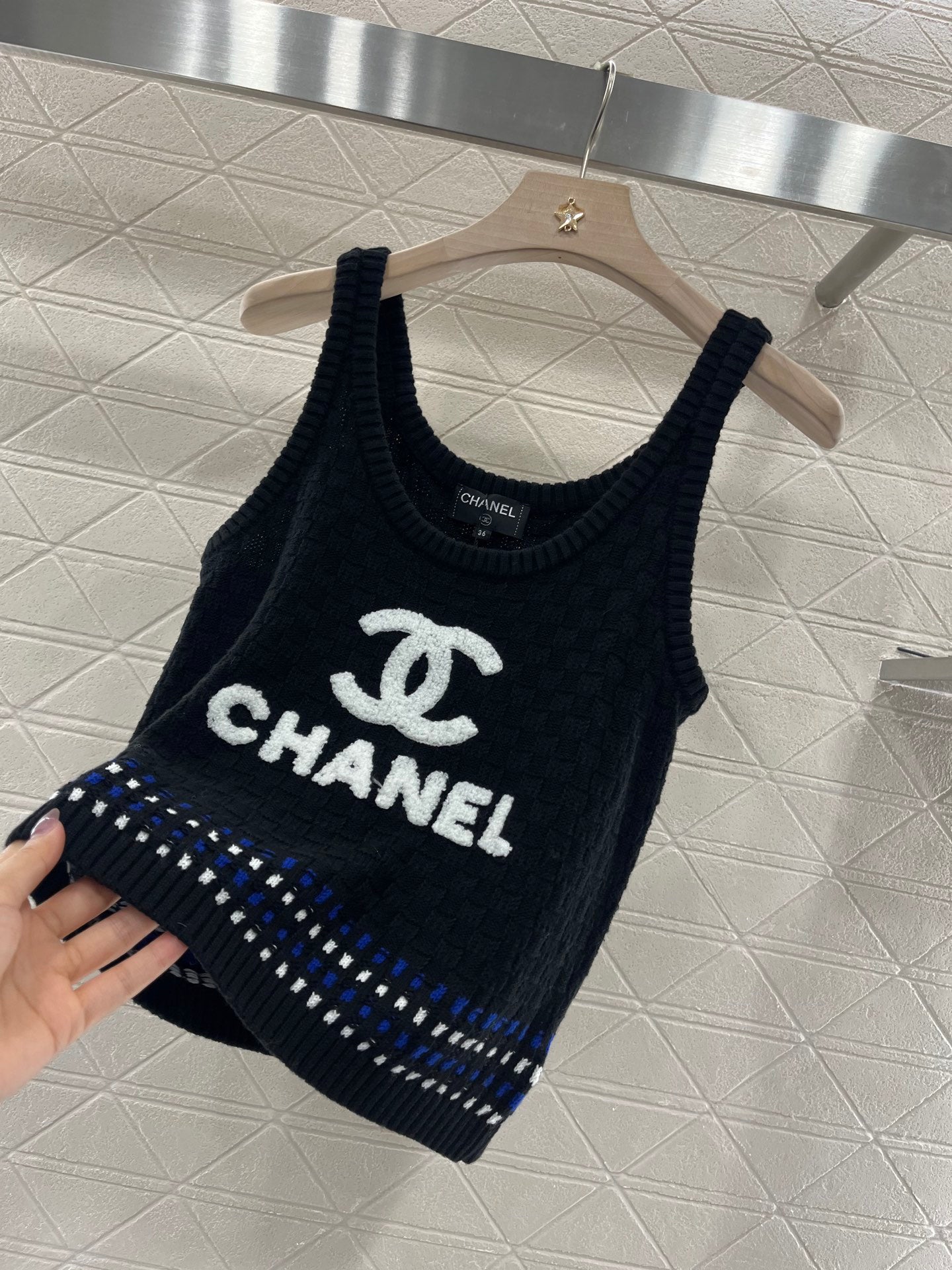 25ss Double C Knitted Tank Top